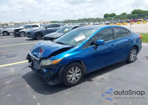 2012 Honda Civic Lx z USA, uszkodzony, nr VIN 2HGFB2F5XCH536300